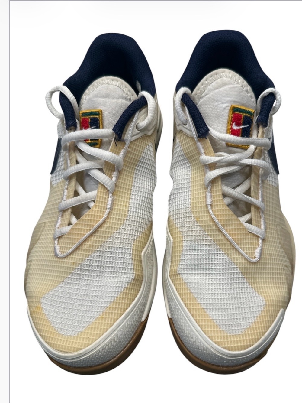 Nike Court Air Zoom Vapor Pro Tennis Shoes White Blue Gum Size 6 - Picture 2 of 11